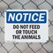 Signmission Do Not Feed Or Touch The Animals, 14 in W x Rectangle, Plastic OS-2PACK-NS-P-1014-L-11273 - alternate 8